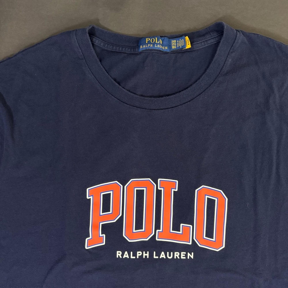 Polo Ralph Lauren Big & Tall Logo Jersey T-Shirt Blue 3XB - Picture 6 of 10